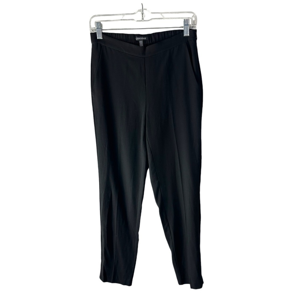 Eileen Fisher Pant Black Straight Leg Size XXS